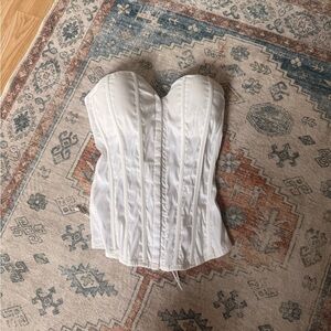 Elegant White Corset Top